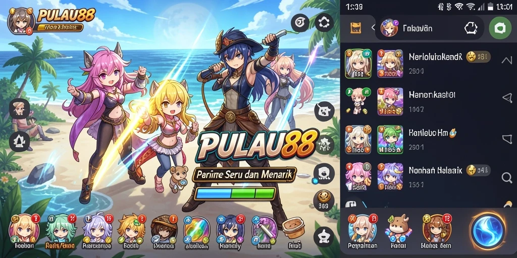 Tampilan menakjubkan dari gameplay PULAU88 yang penuh warna.