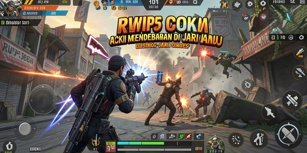 Tangkapan layar RVIP5 menunjukkan aksi seru dan grafis menawan.