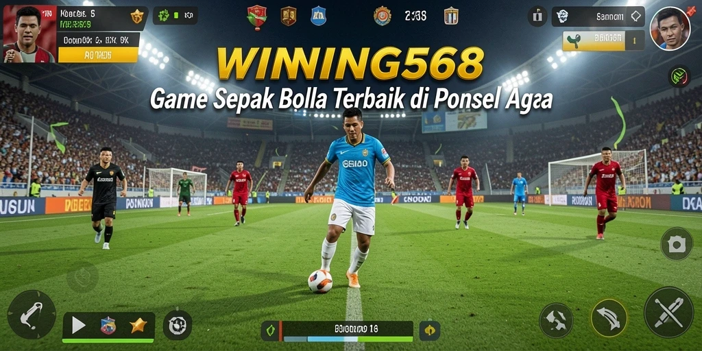 Tampilan gameplay mendebarkan dari WINNING568 yang menampilkan aksi sepak bola seru.